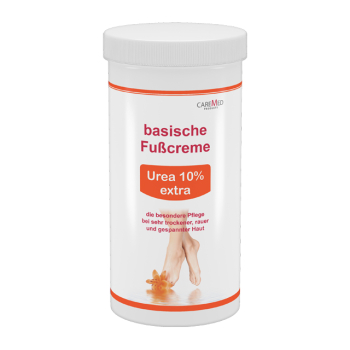 CareMed basische Fußcreme Urea 10% extra 450 ml Nachfülldose